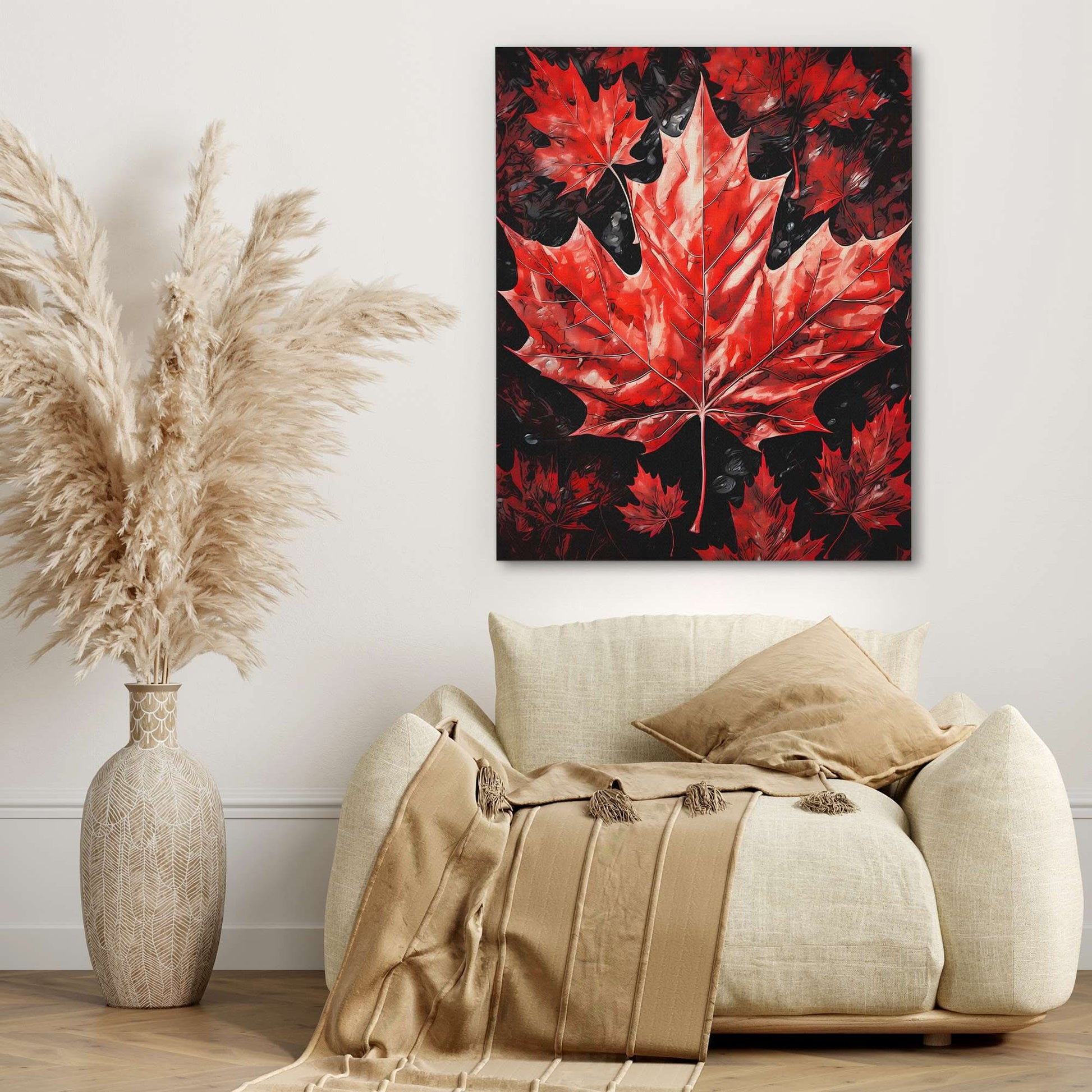 Canadian Maple Leaf - Red Maple Leaf Canvas Print