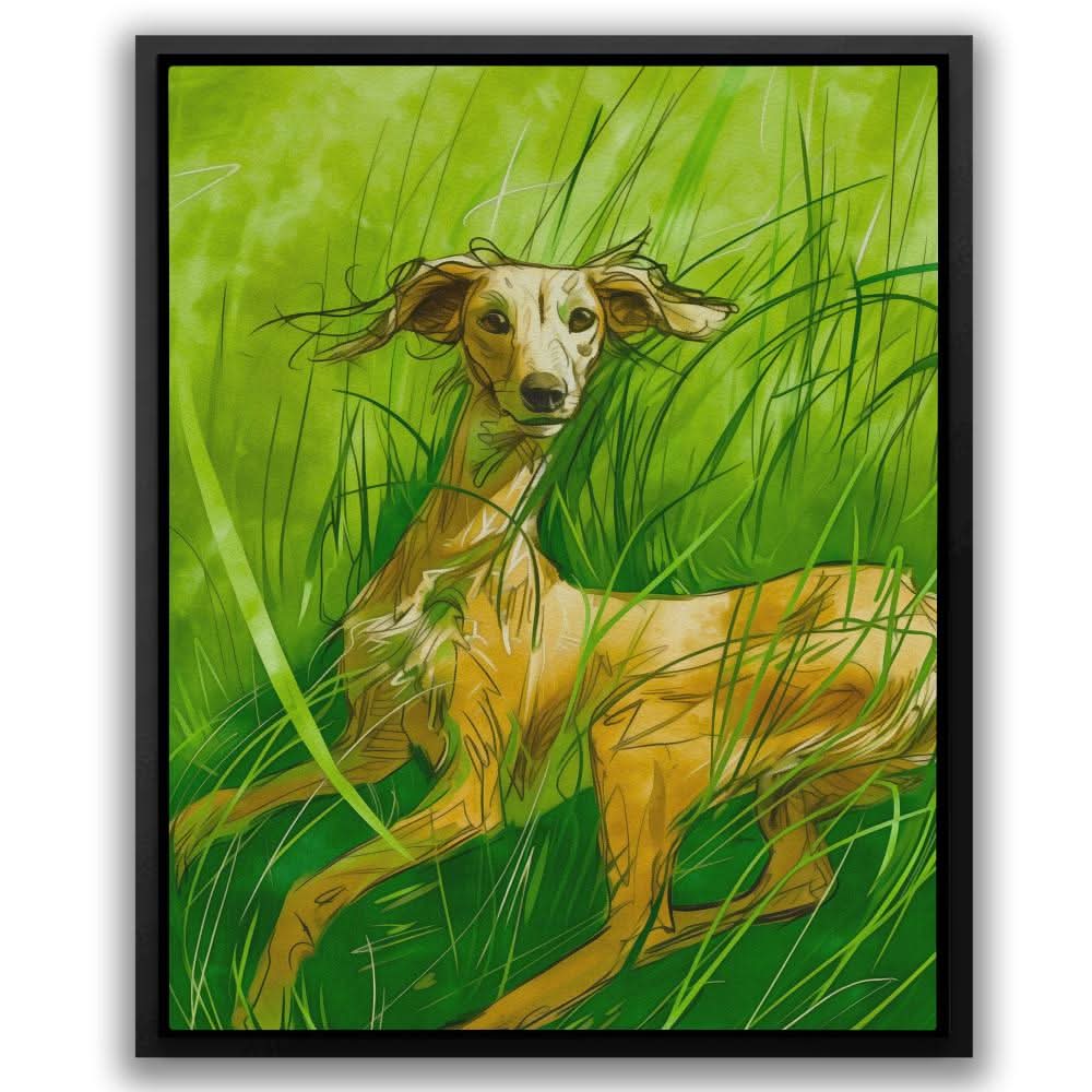 Canine Bliss - Large Modern Canvas Print