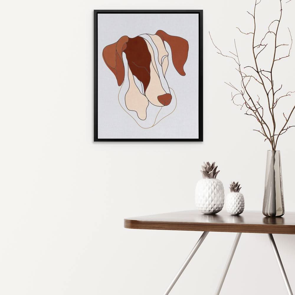 Canine Contours - Animals Art for Bedroom