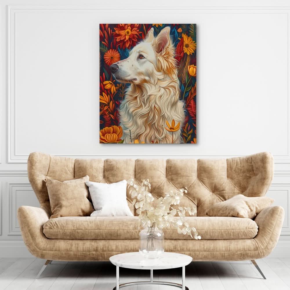 Canine Strokes - Colorful Wall Art for Dining Room
