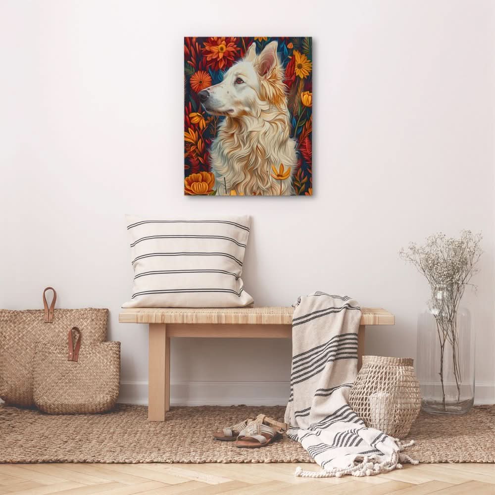 Canine Strokes - Colorful Canvas Wall Art