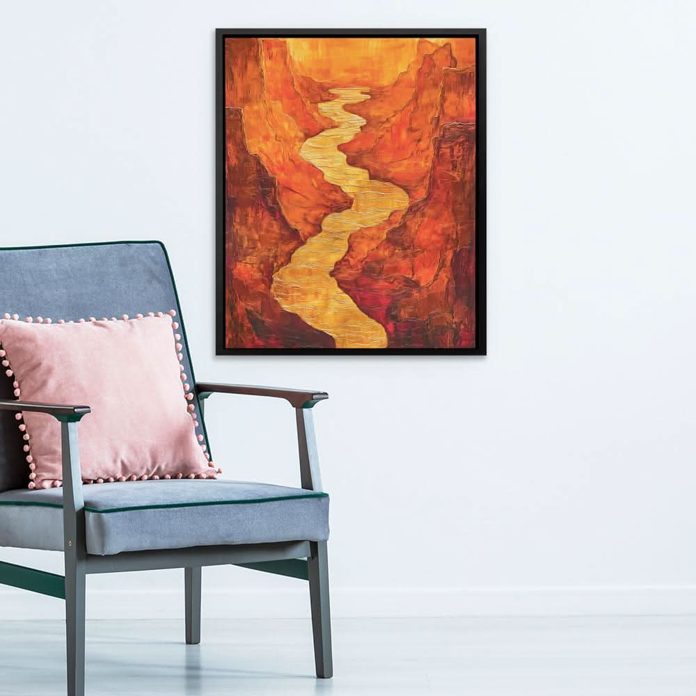 Canyon Ablaze - Large Canvas Print