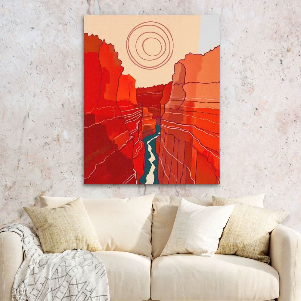 Canyon Sunset - Canyon Art for Bedroom