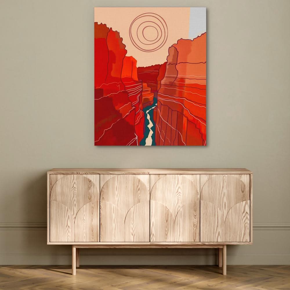 Canyon Sunset - Red Desert Canvas Print
