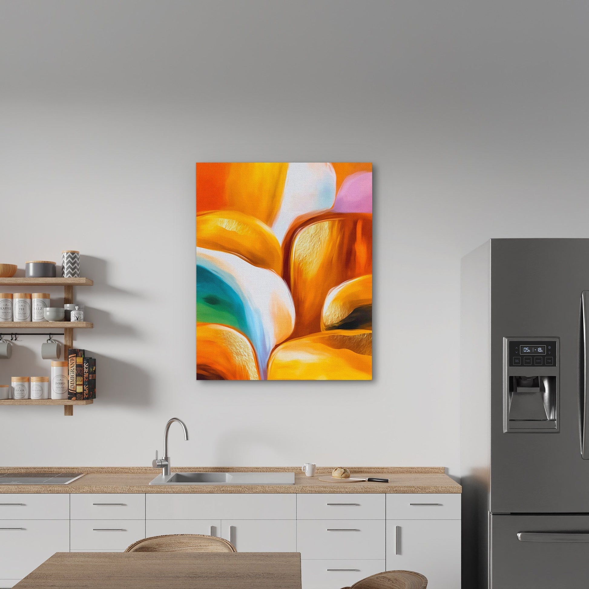 Canyon's Golden Flow - Luxury Wall Art