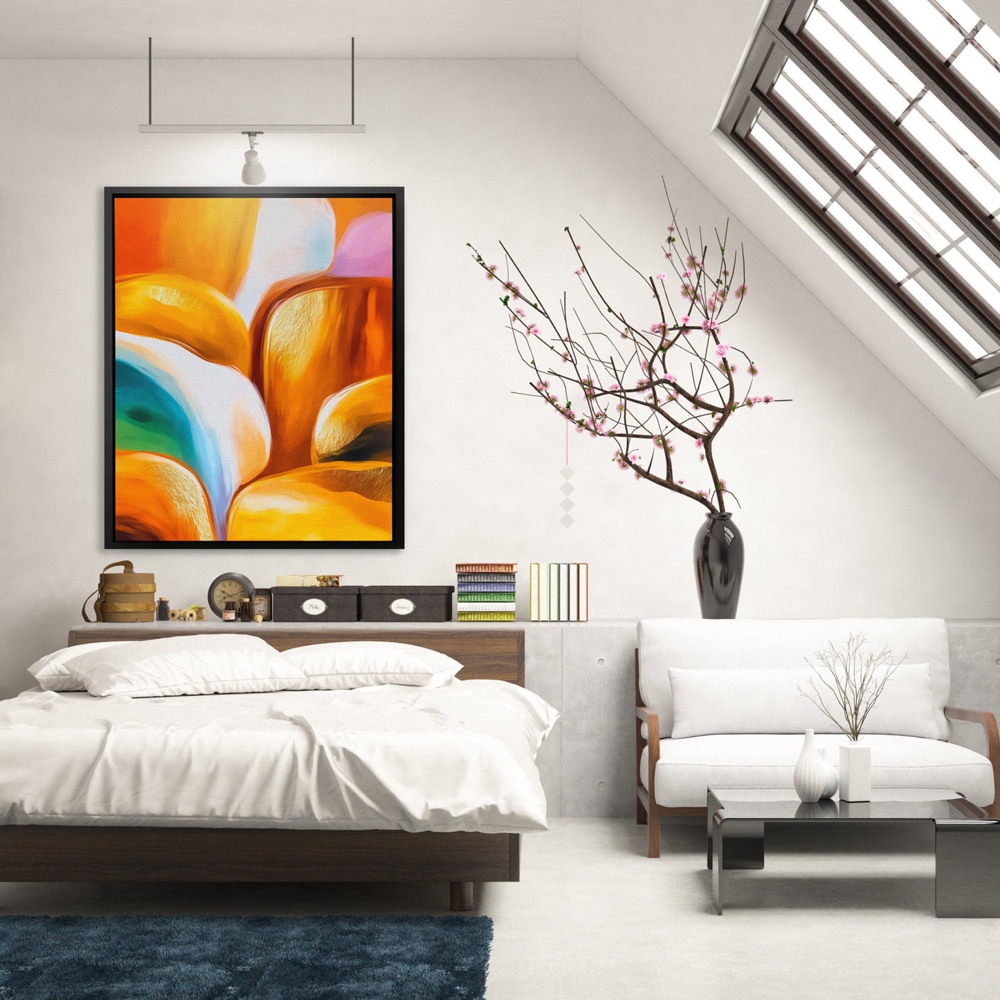 Canyon's Golden Flow - Luxury Wall Art