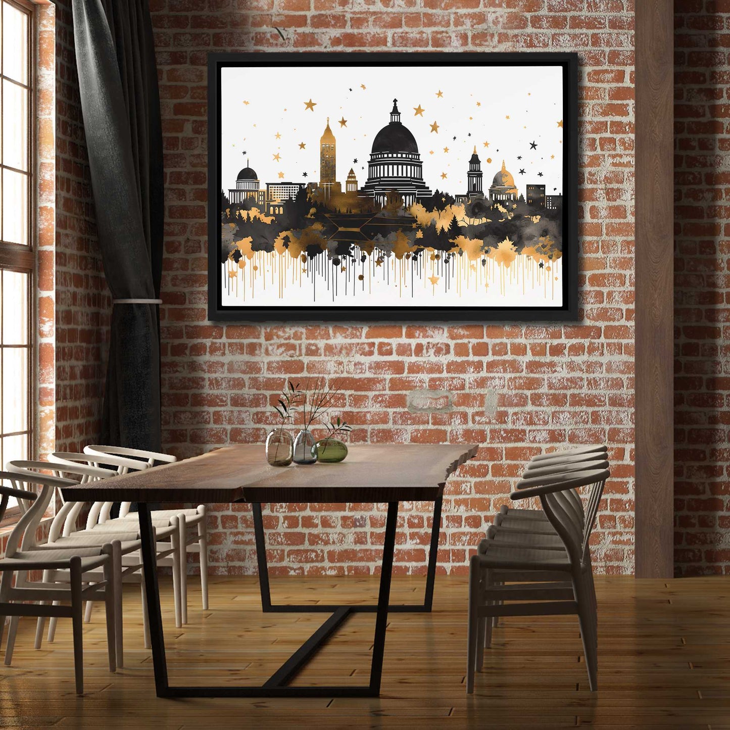 Capitol Reflections - Large Abstract Canvas Print