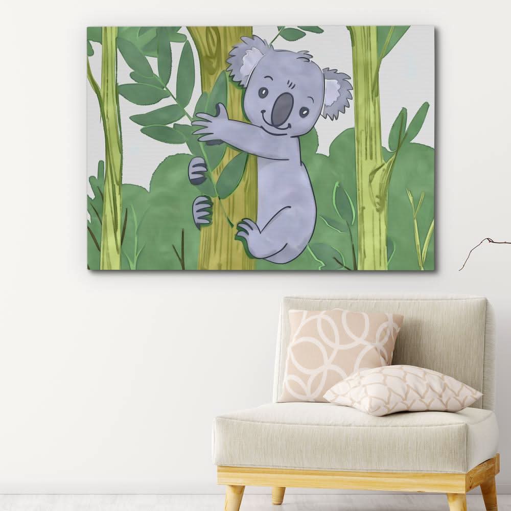 Cartoon Koala - Animals Art for Kids Room