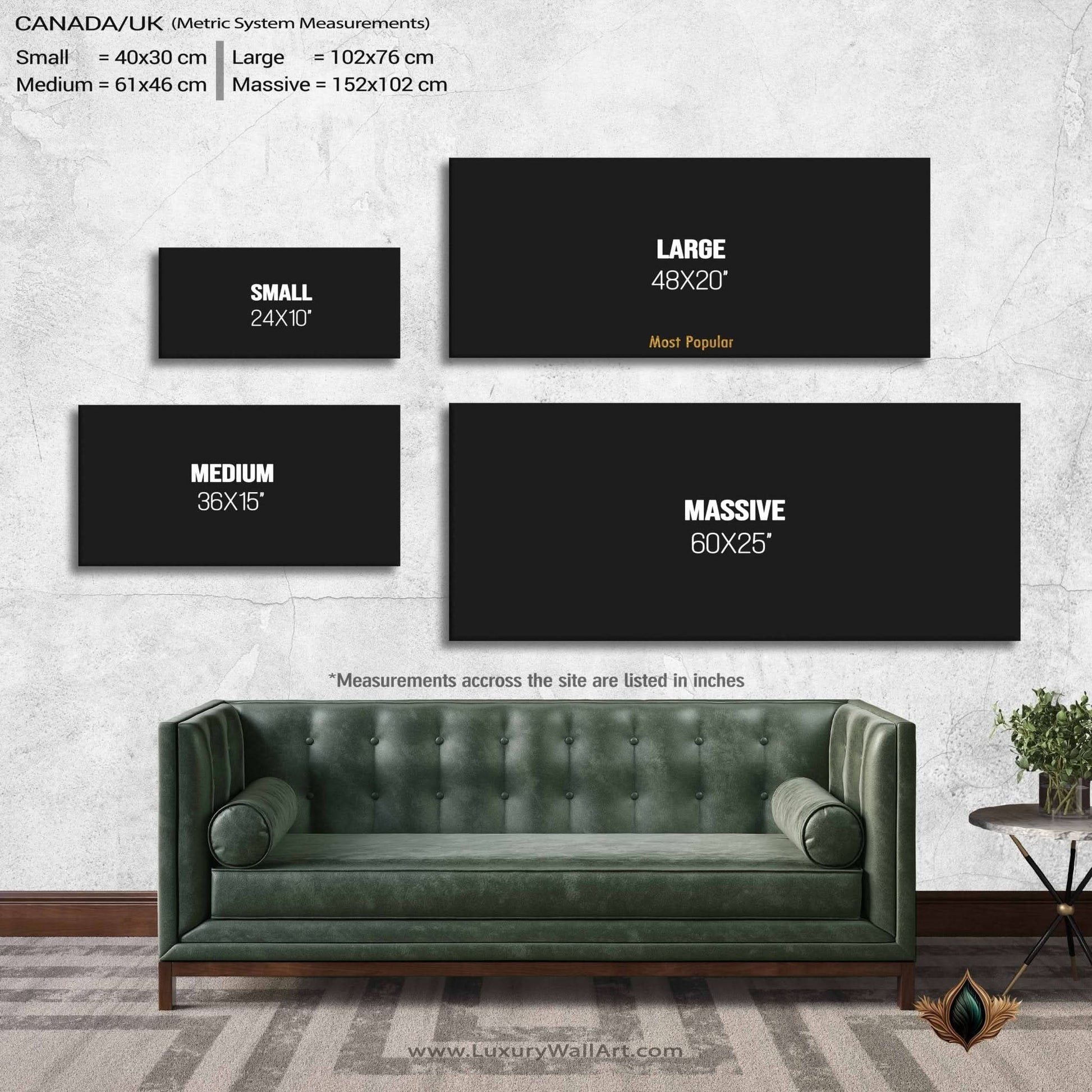 Cash King $100 Bill - Oversized Entrepreneur Canvas Wall Art