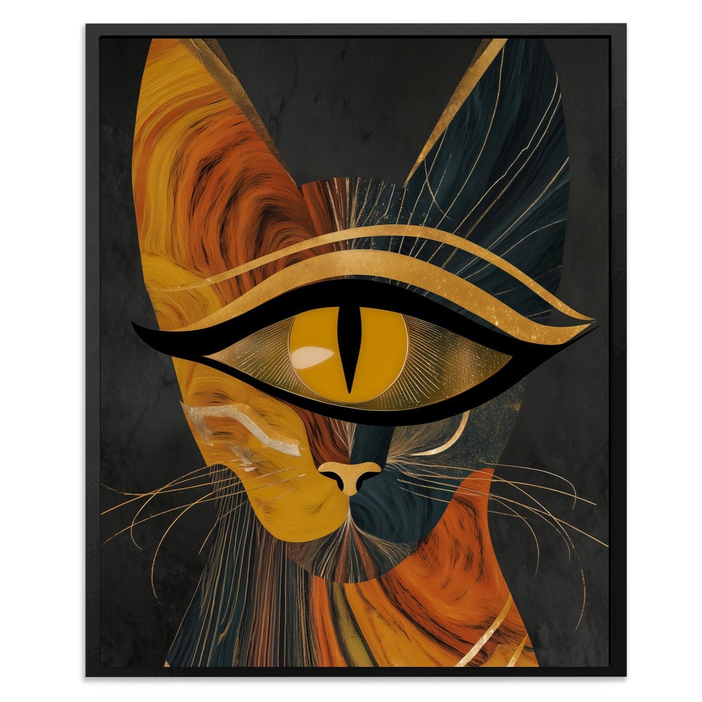 Cat in Amber - Luxury Wall Art