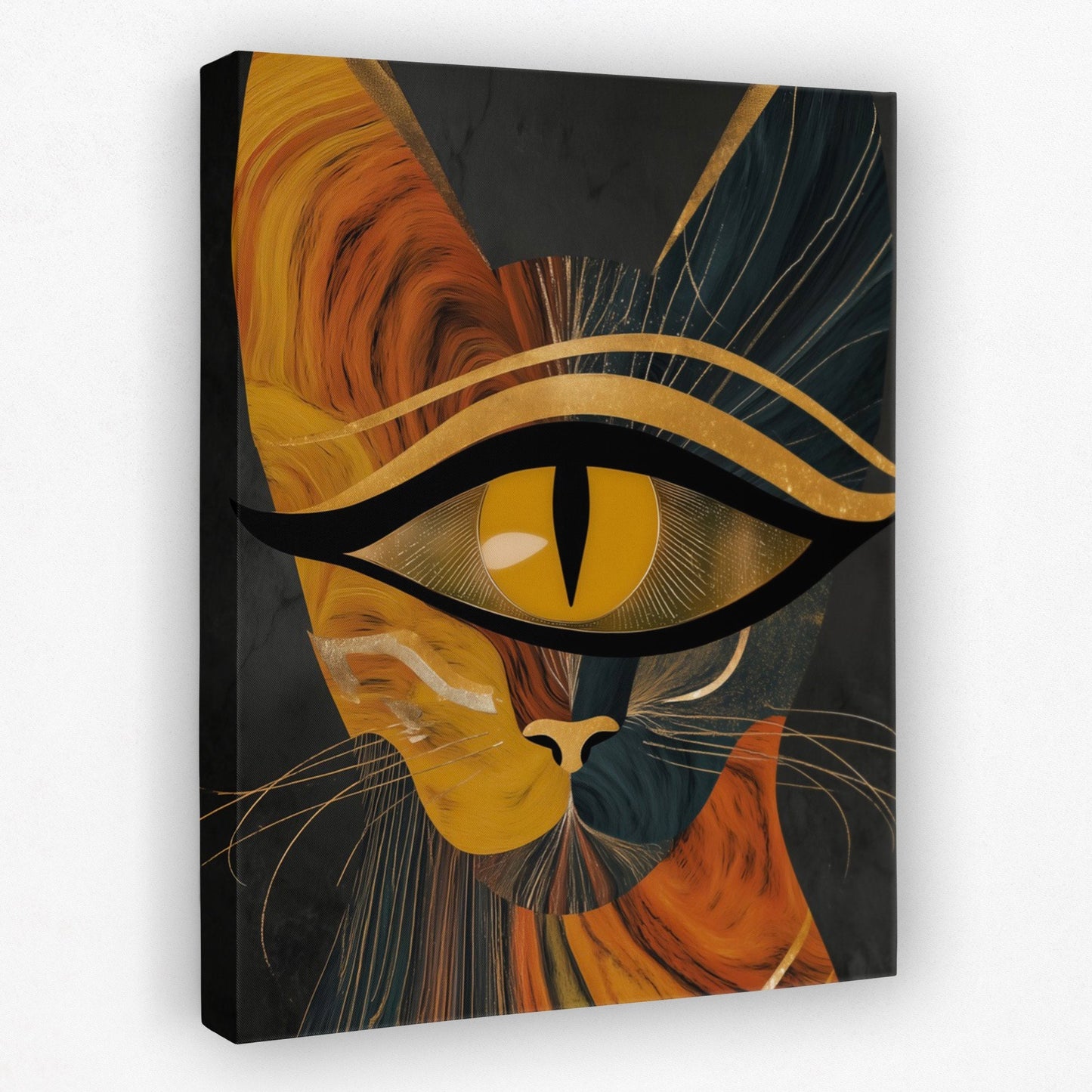 Cat in Amber - Luxury Wall Art