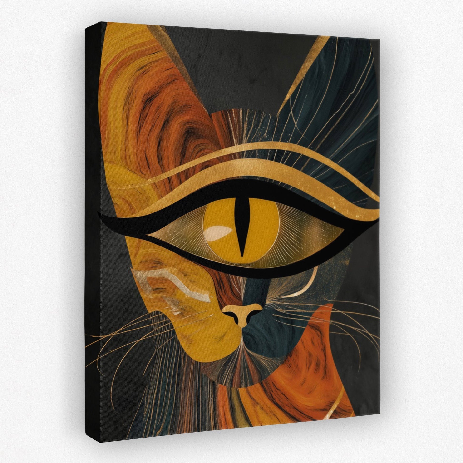 Cat in Amber - Luxury Wall Art
