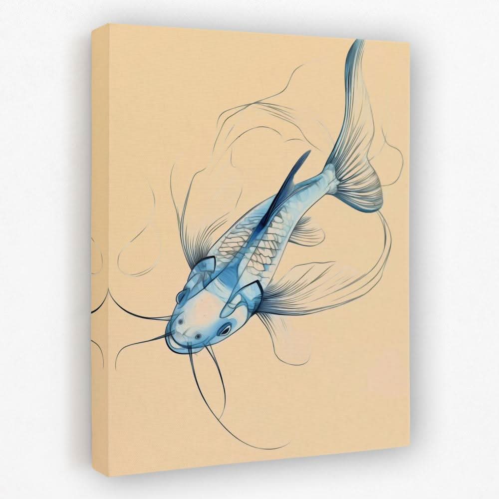 Catfish Catch - Catfish Canvas Wall Art
