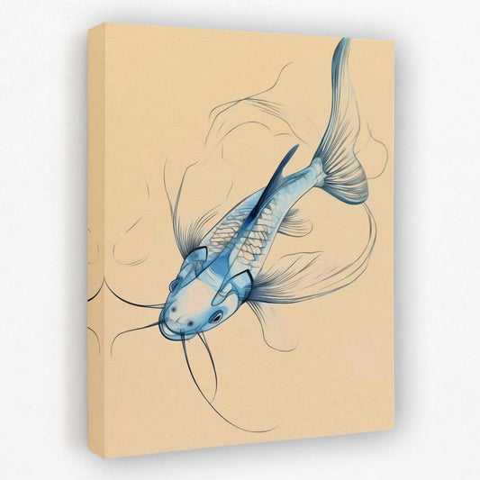 Catfish Catch - Catfish Canvas Wall Art