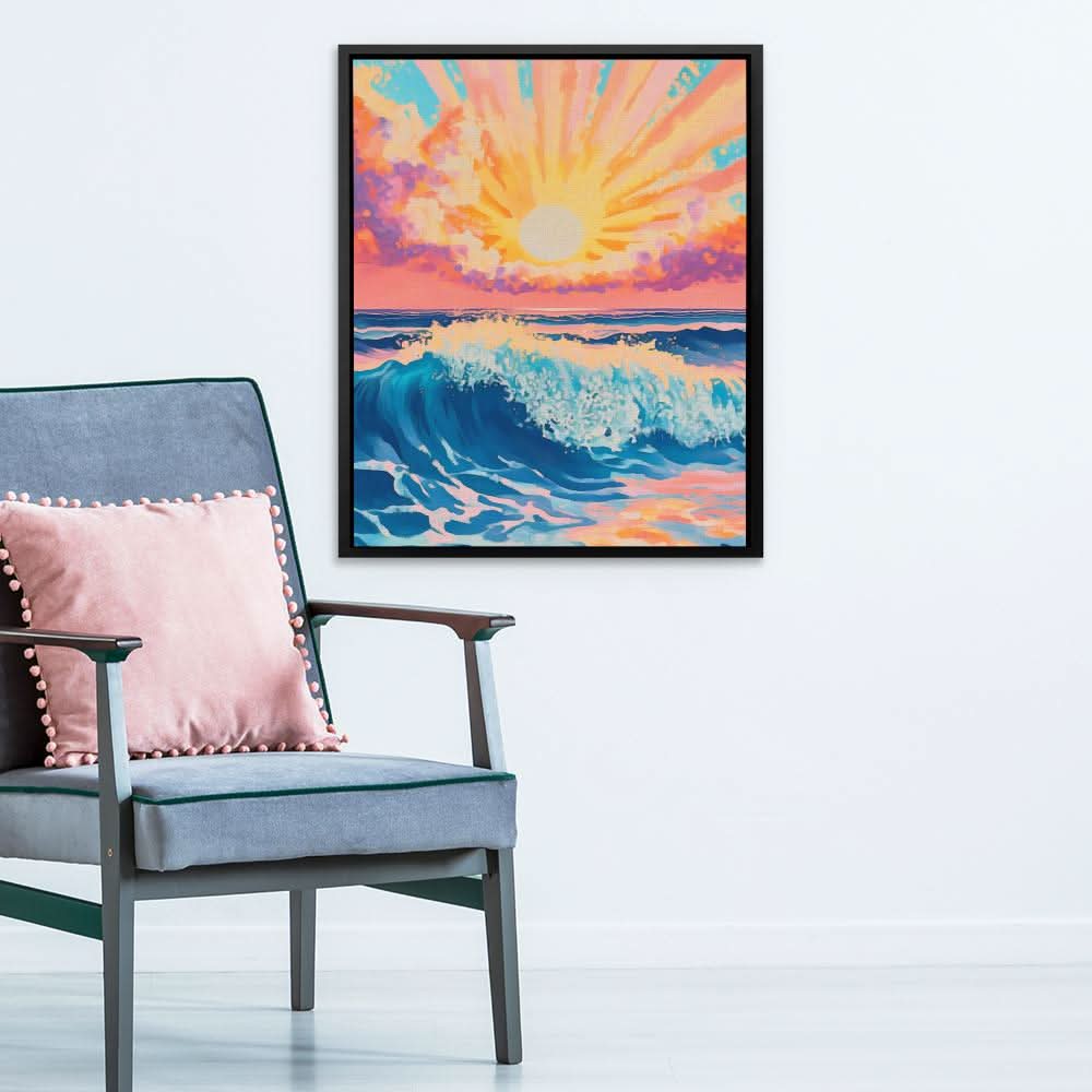 Celestial Break - Pastel Wall Art for Meditation Room