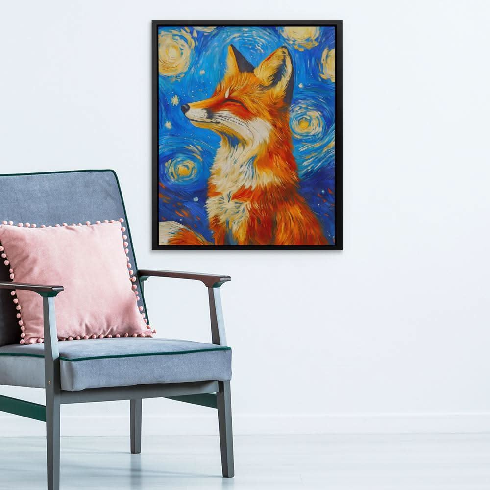 Celestial Fox - Large Fantasy Canvas Print
