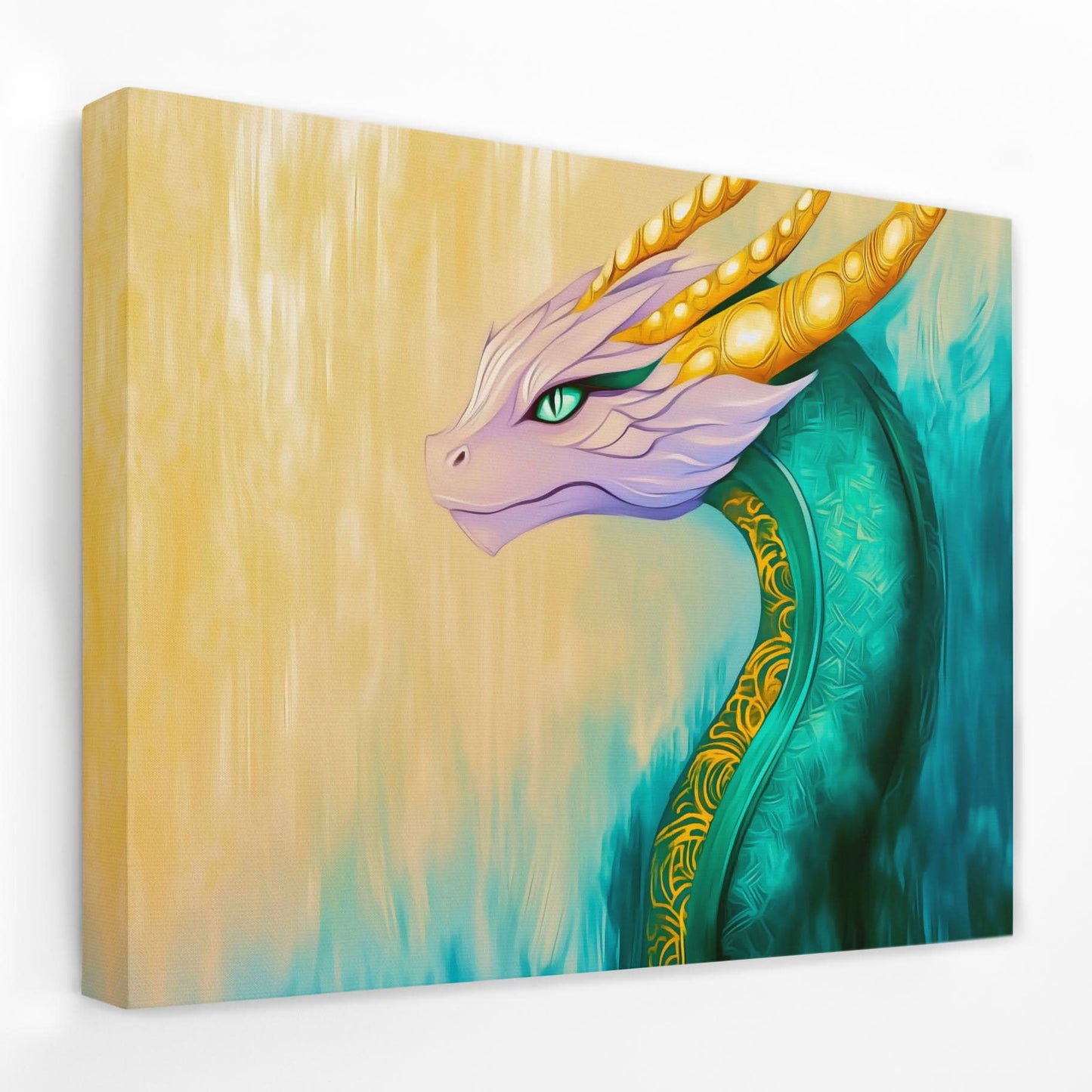 Celestial Guardian Dragon - Dragon Canvas Wall Art