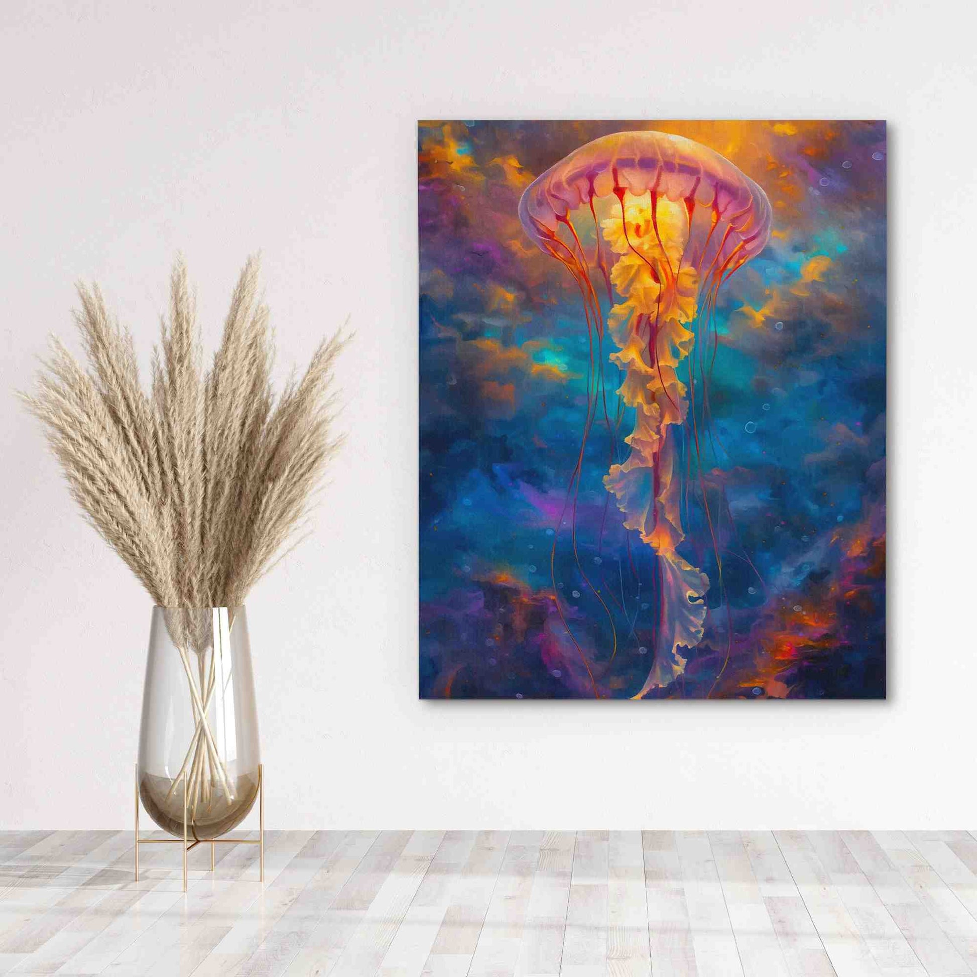 Celestial Jellyfish - Large Canvas Print