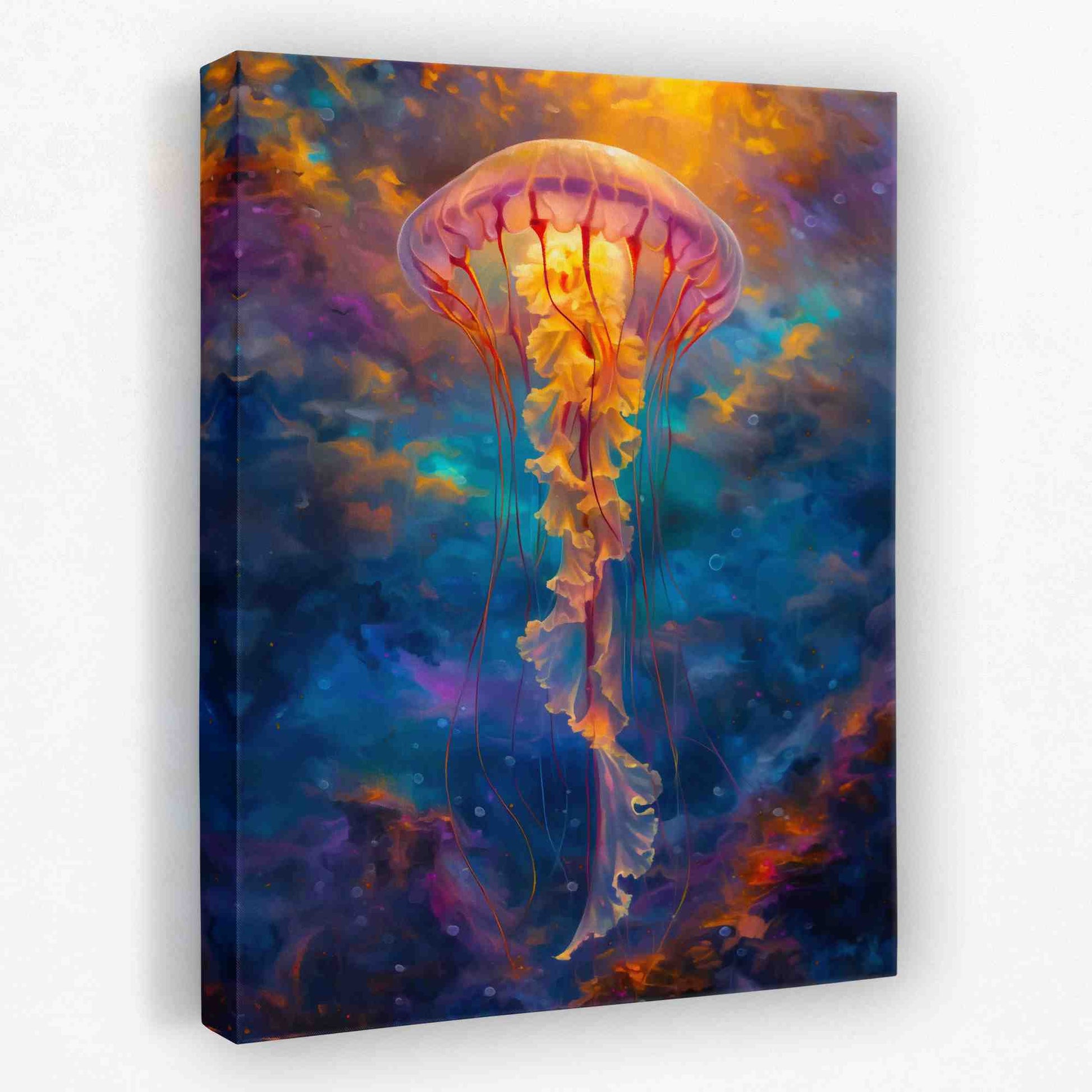 Celestial Jellyfish - Aquatic Canvas Wall Art