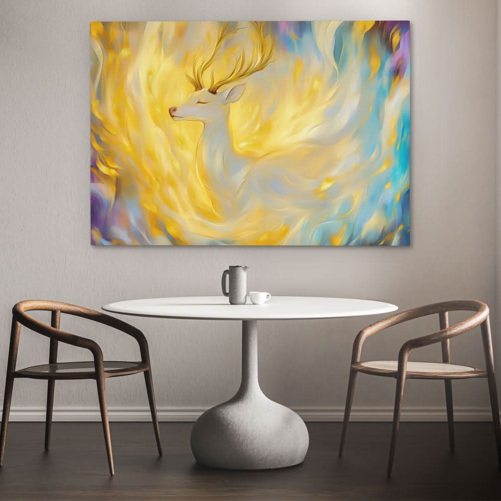 Celestial Stag - Deer Art for Bedroom