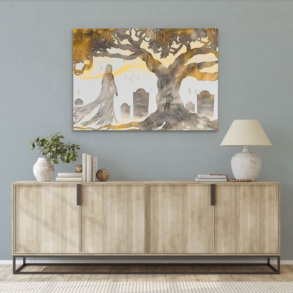 Cemetery Ghost - Wall Art Print