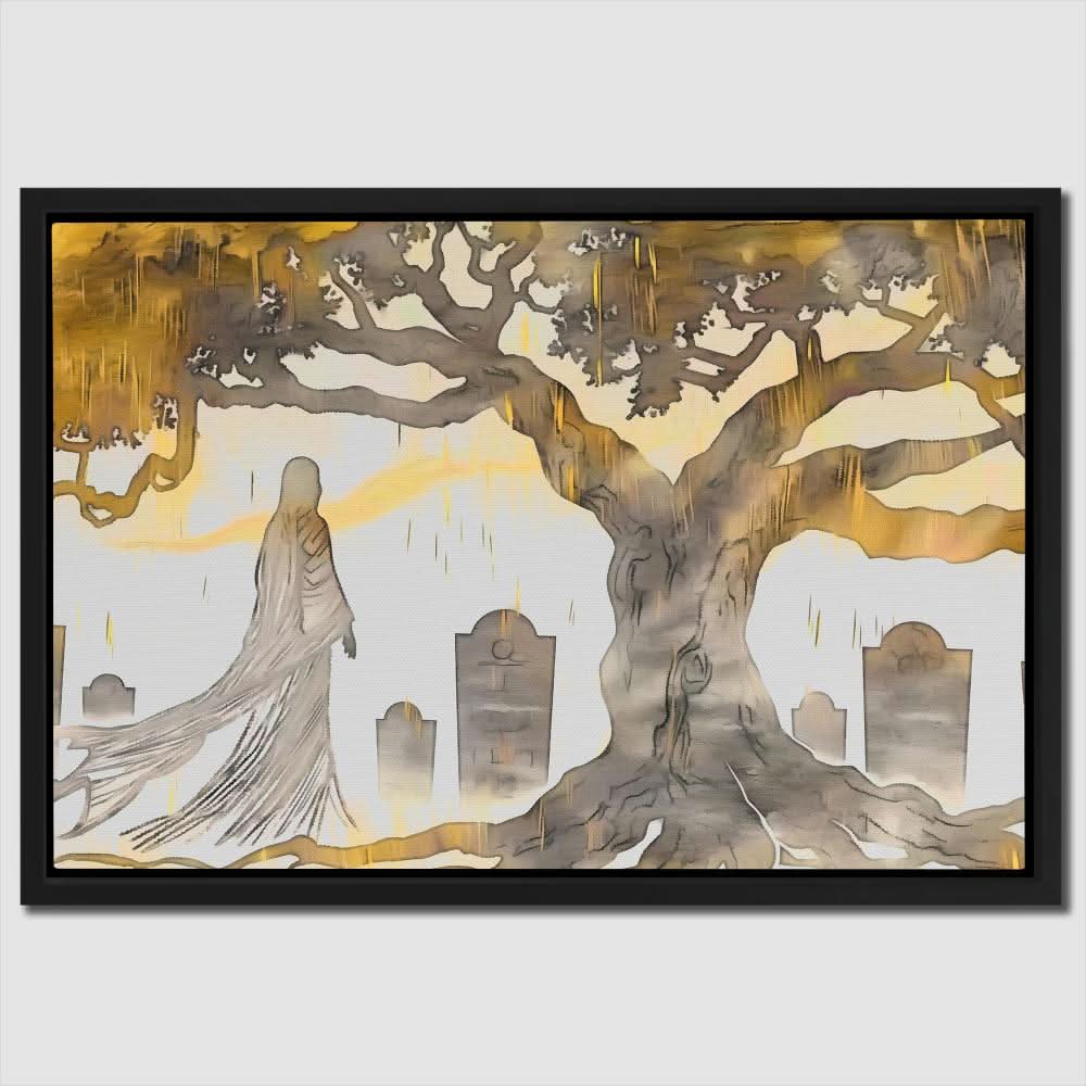 Cemetery Ghost - Art Prints Art