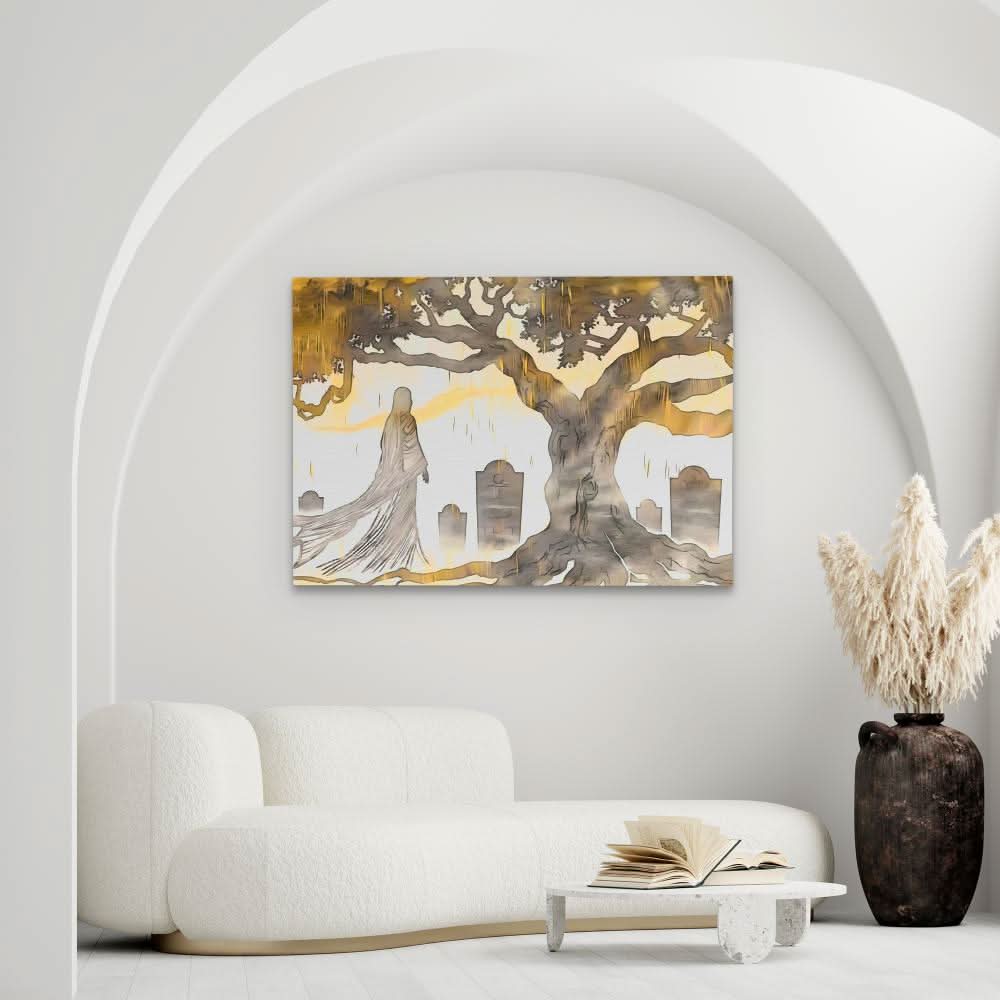 Cemetery Ghost - Ghost Canvas Print