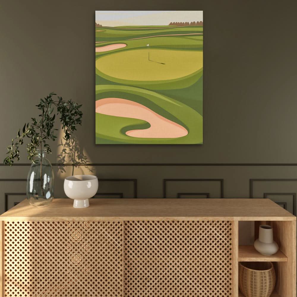 Center Pin Placement - Large Canvas Print