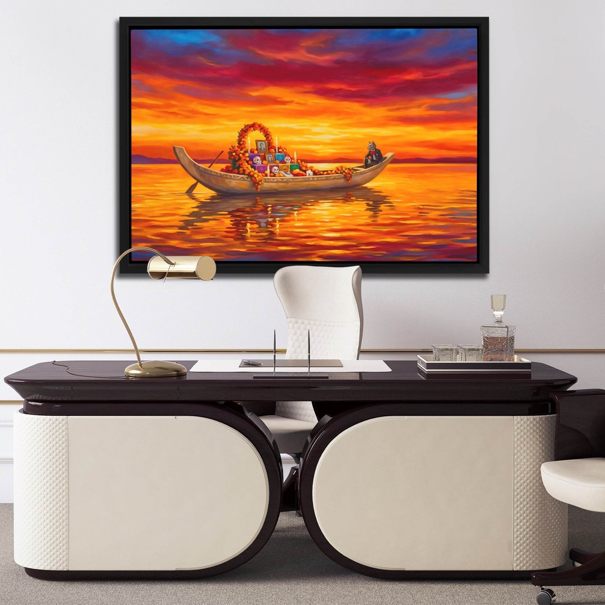 Ceremonial Boat Sunset