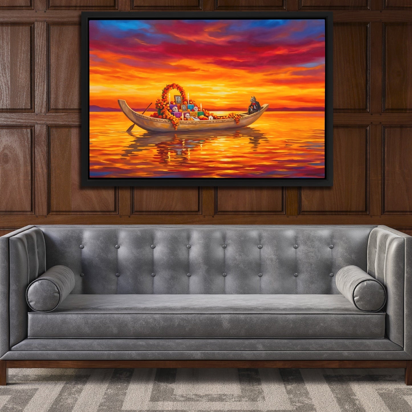 Ceremonial Boat Sunset