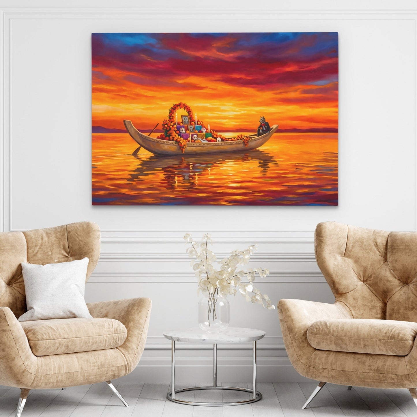 Ceremonial Boat Sunset