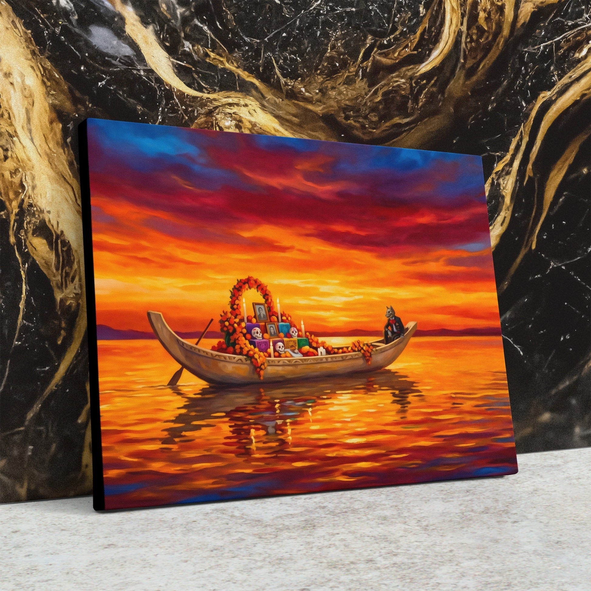 Ceremonial Boat Sunset