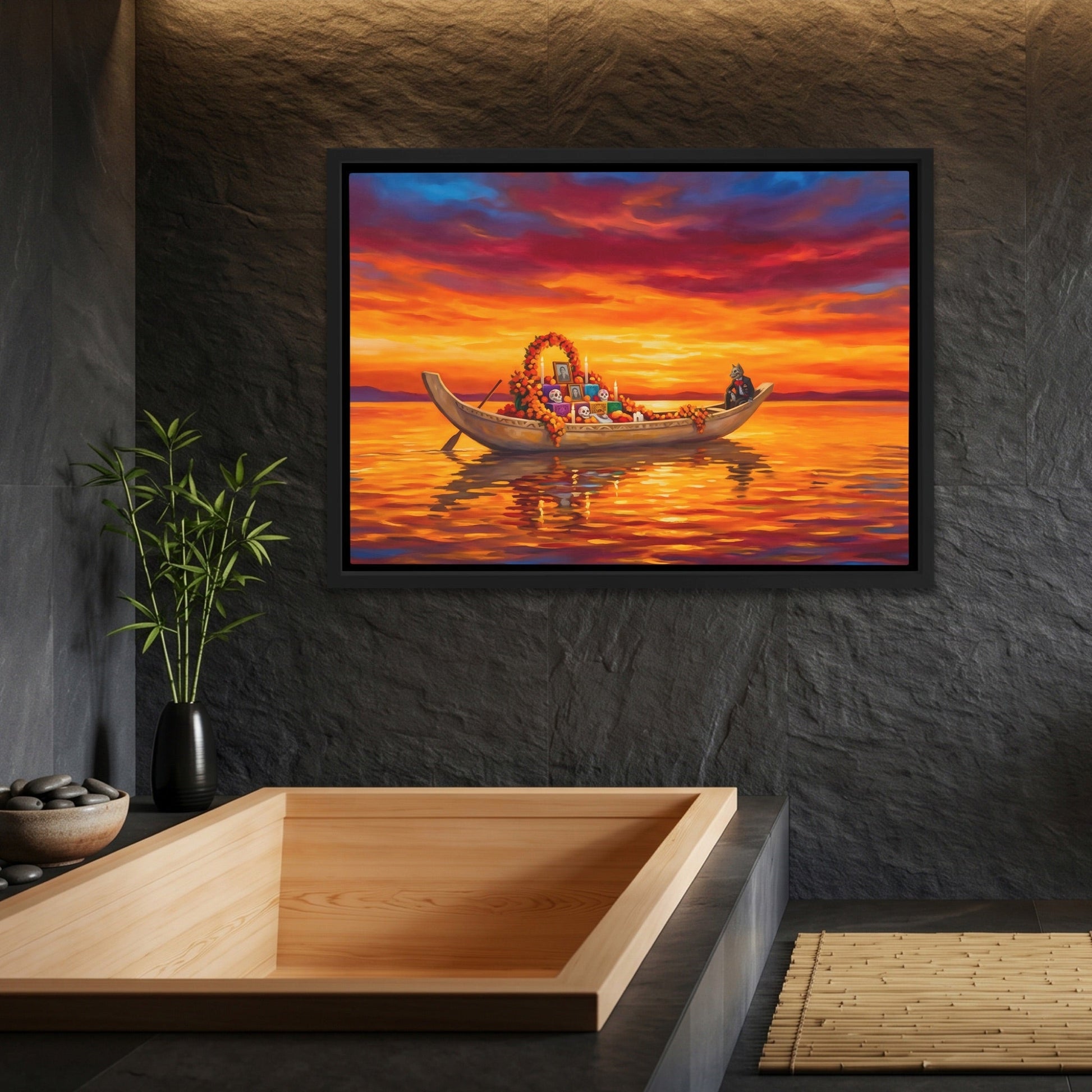 Ceremonial Boat Sunset