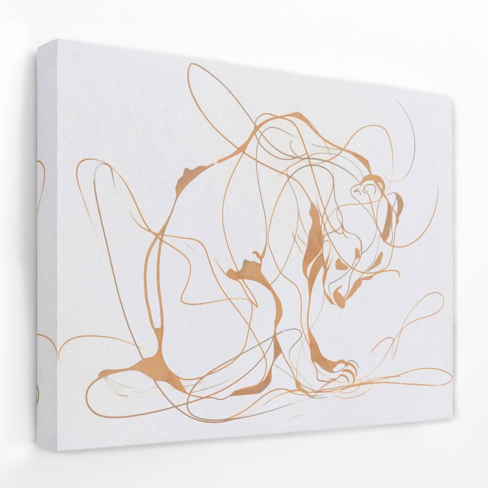 Chaotic Bear - Animals Canvas Wall Art