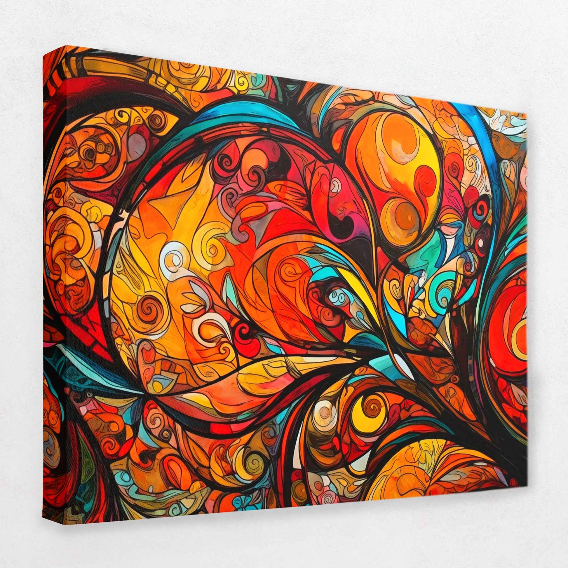 Chaotic Bliss - Floral Canvas Wall Art