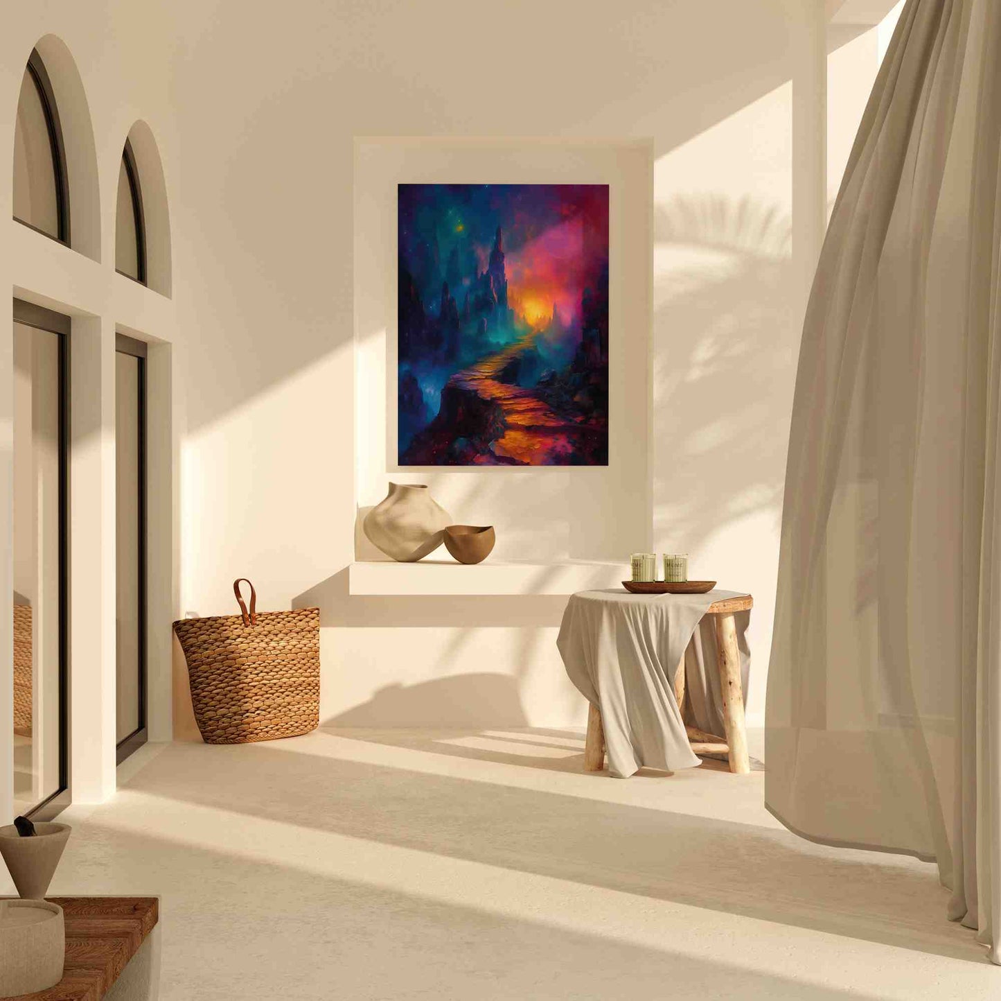 Chaotic Cosmos - Blue Wall Art