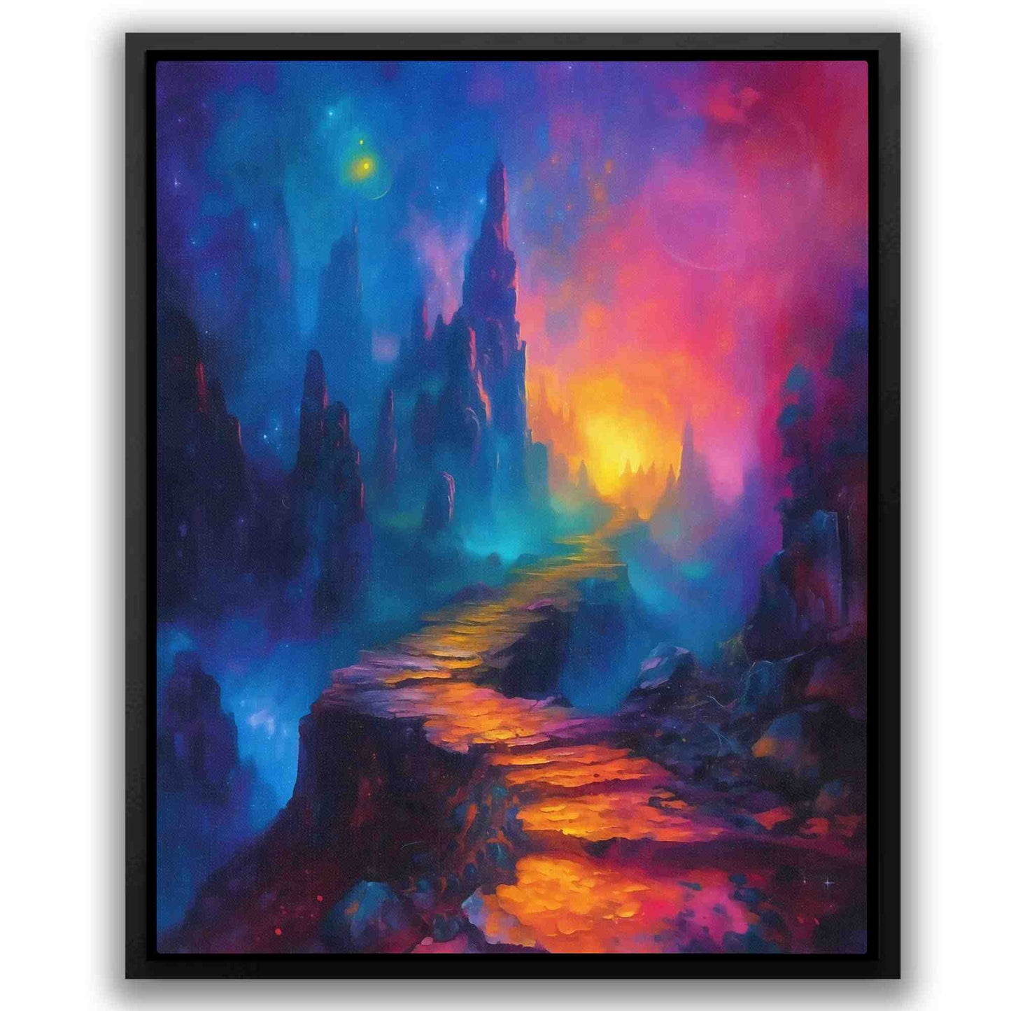 Chaotic Cosmos - Large Abstract Canvas Print