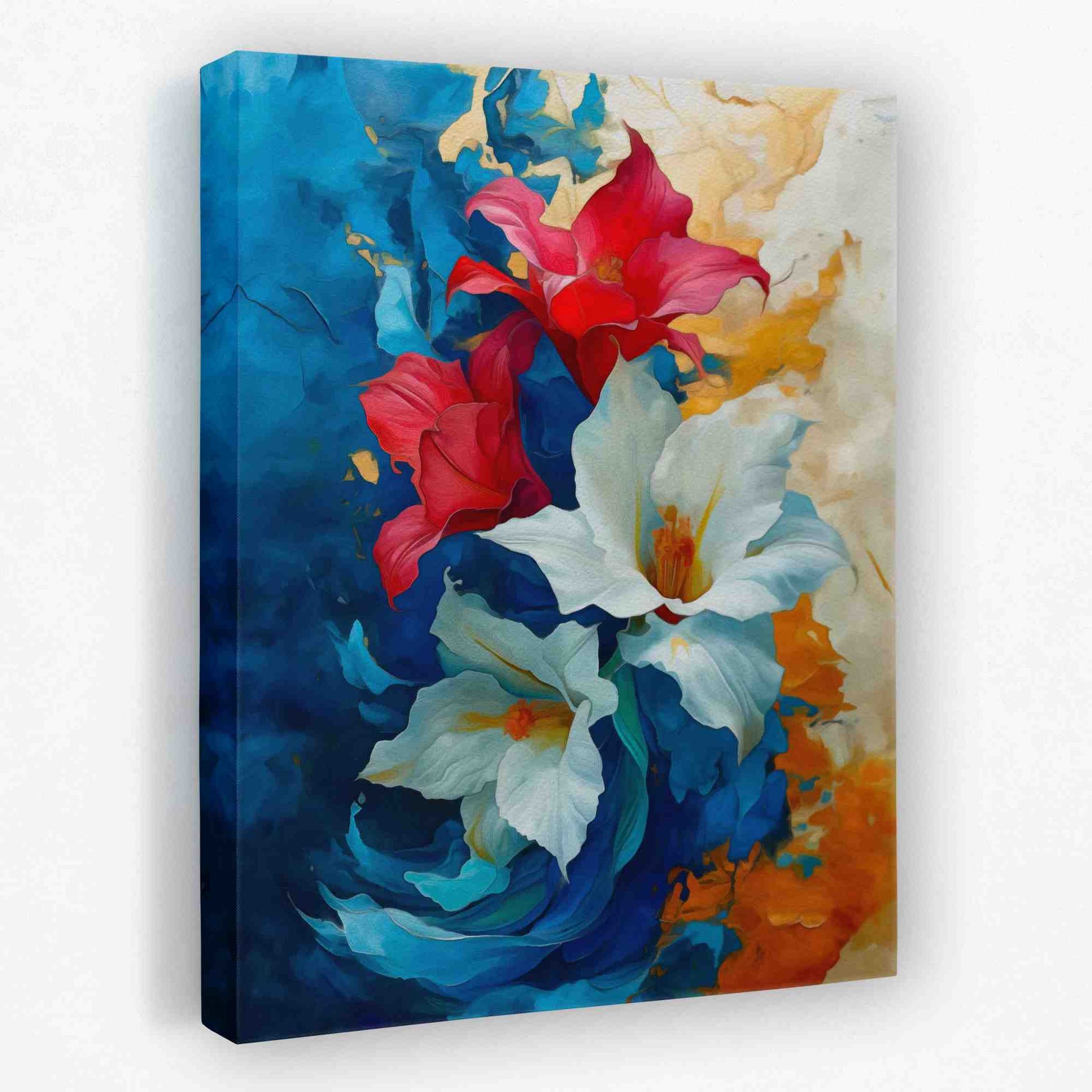 Chaotic Harmony - Floral Canvas Wall Art