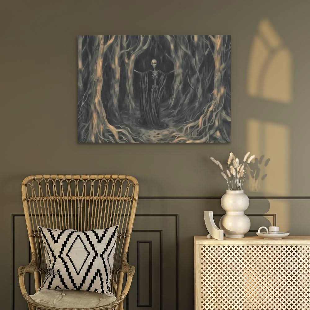 Chaotic Shadow - Dark Academia Canvas Print