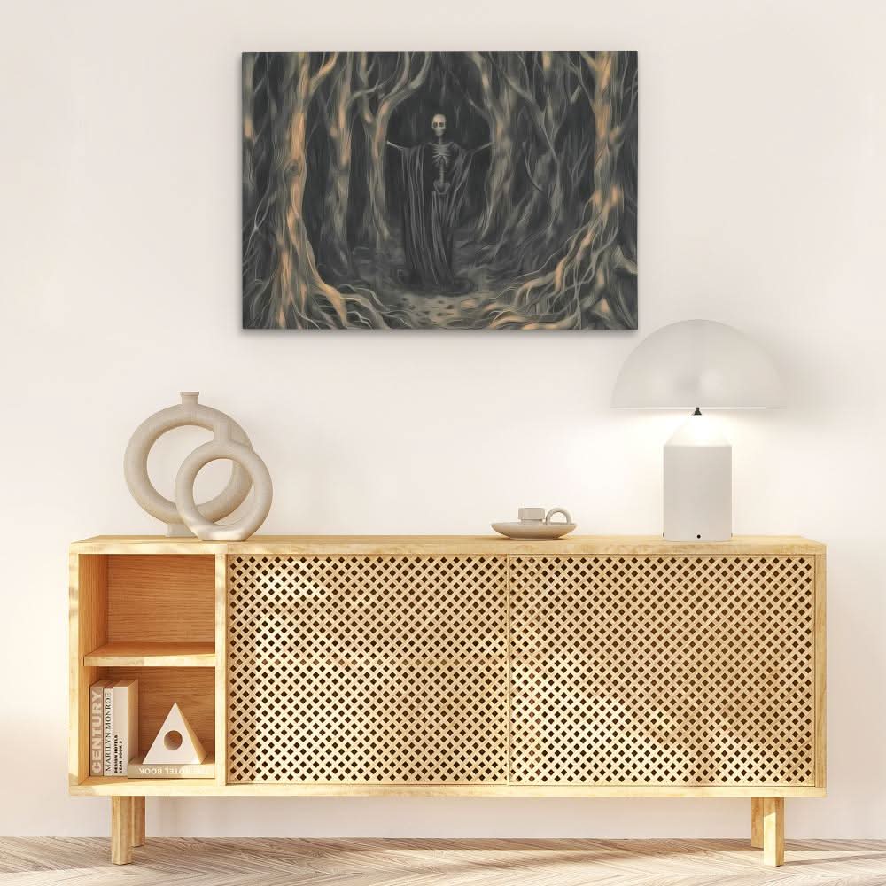 Chaotic Shadow - Large Abstract Canvas Print