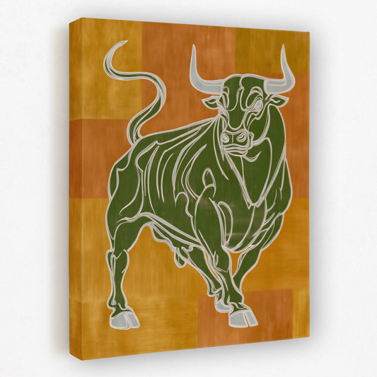 Charging Emerald Force - Luxury Wall Art