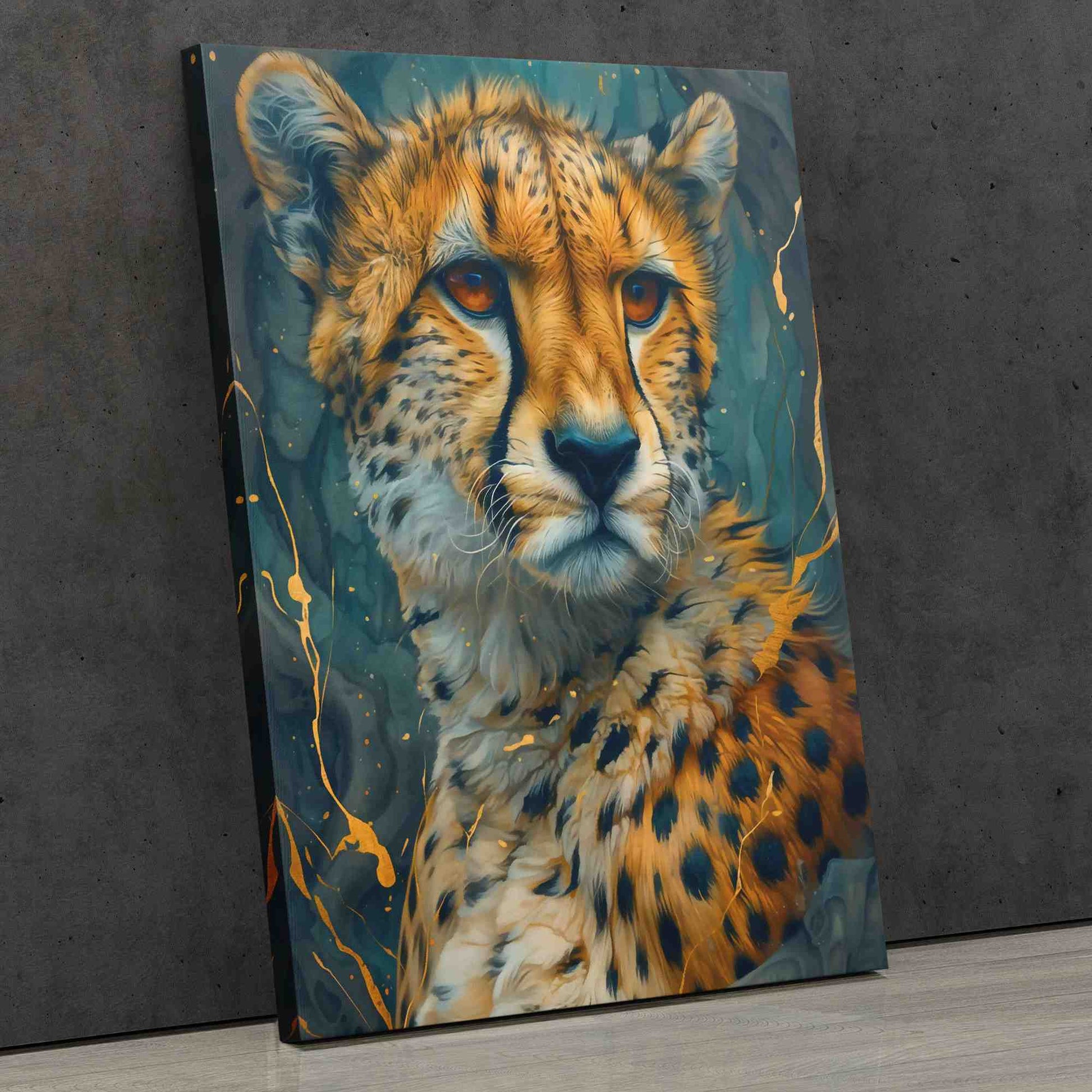 Charming Cheetah - Animals Canvas Wall Art
