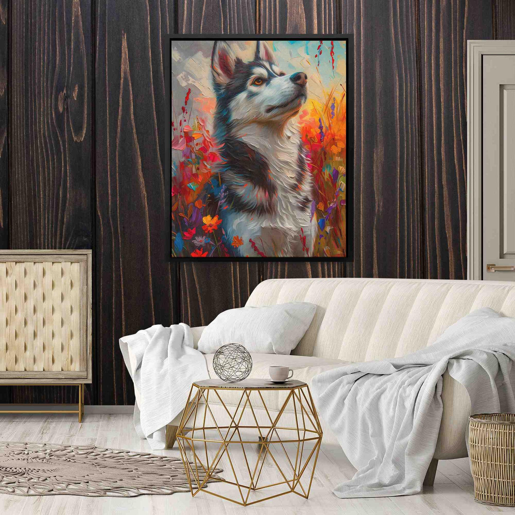 Charming Husky - Canvas Wall Art
