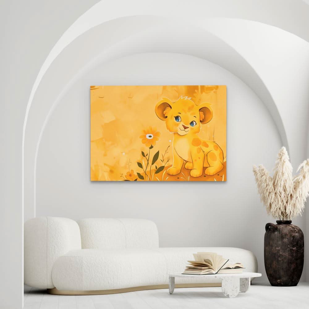 Charming Lion Cub - Animals Art for Bedroom