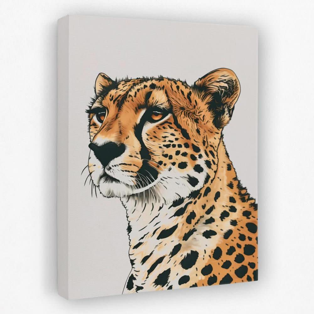 Cheetah Array - Animals Canvas Wall Art