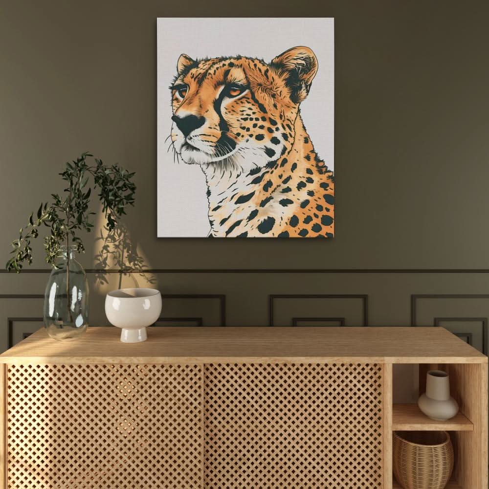 Cheetah Array - Beige Wall Art