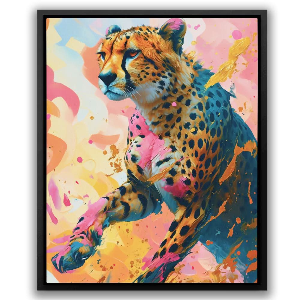 Cheetah Chasing - Africa Art for Bedroom