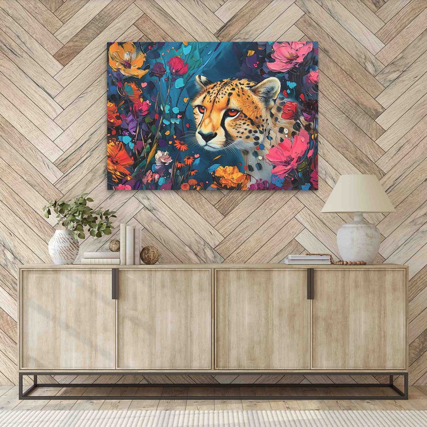 Cheetah Garden - Animals Art