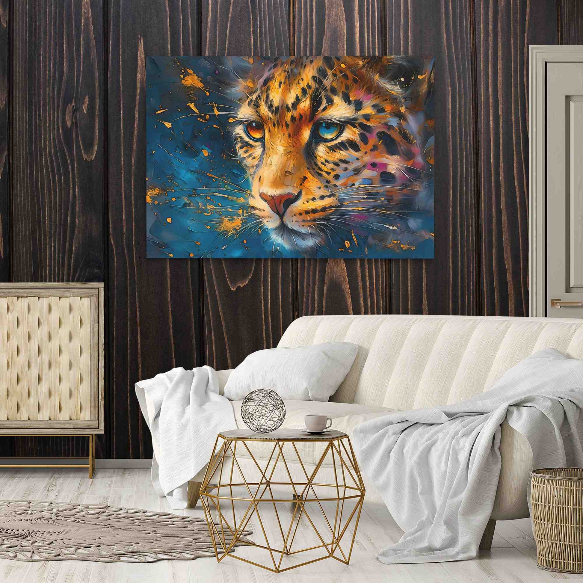 Cheetah in Moonlight - Animals Art