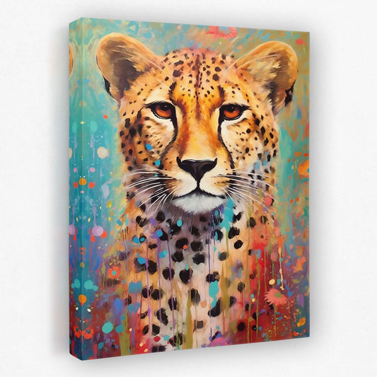 Cheetah Mirage - Animals Canvas Wall Art